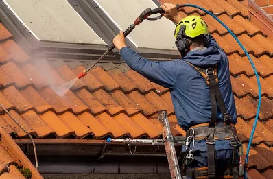Démoussage et hydrofuge de toiture à Caubeyres